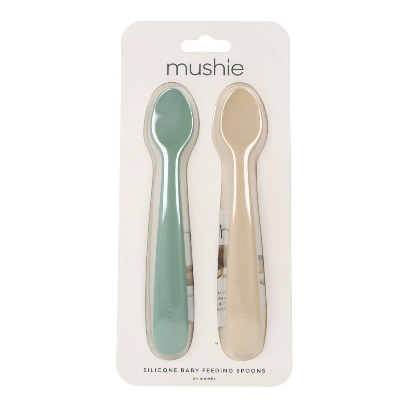 Mushie Pack Dos Cucharas 6 + Meses Colores Cambrass
