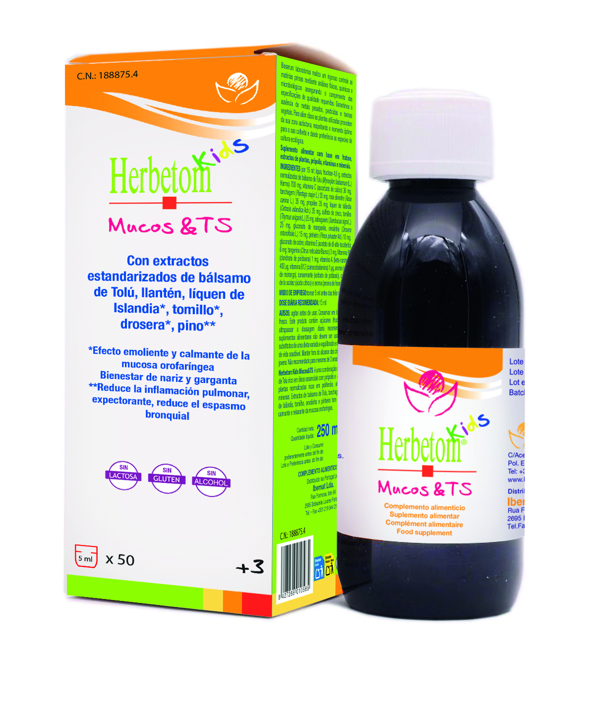 Herbetom Kids Mucos Y Ts 250Ml  Bioserum