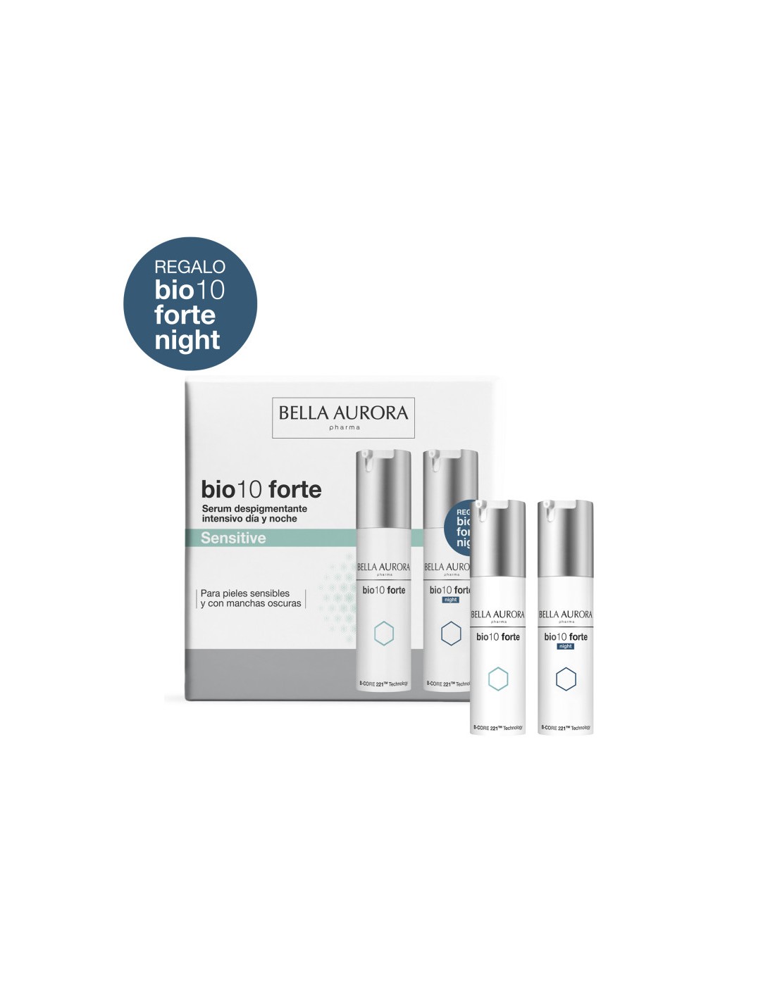 Bella Aurora Pack Bio10 Forte Sensitive+Fotoprotector Mineral