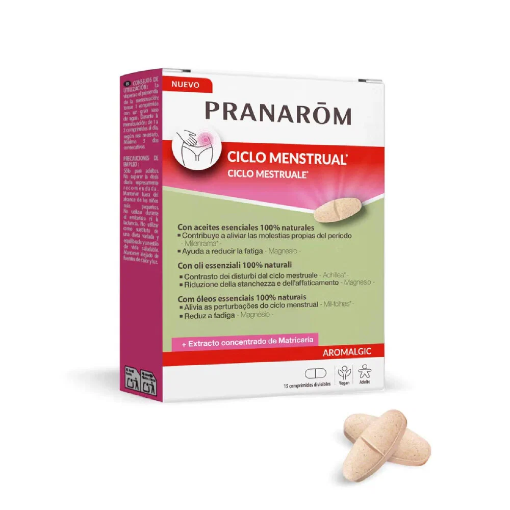 Pranarom Aromalgic Ciclo Menstrual 15 Comprimidos