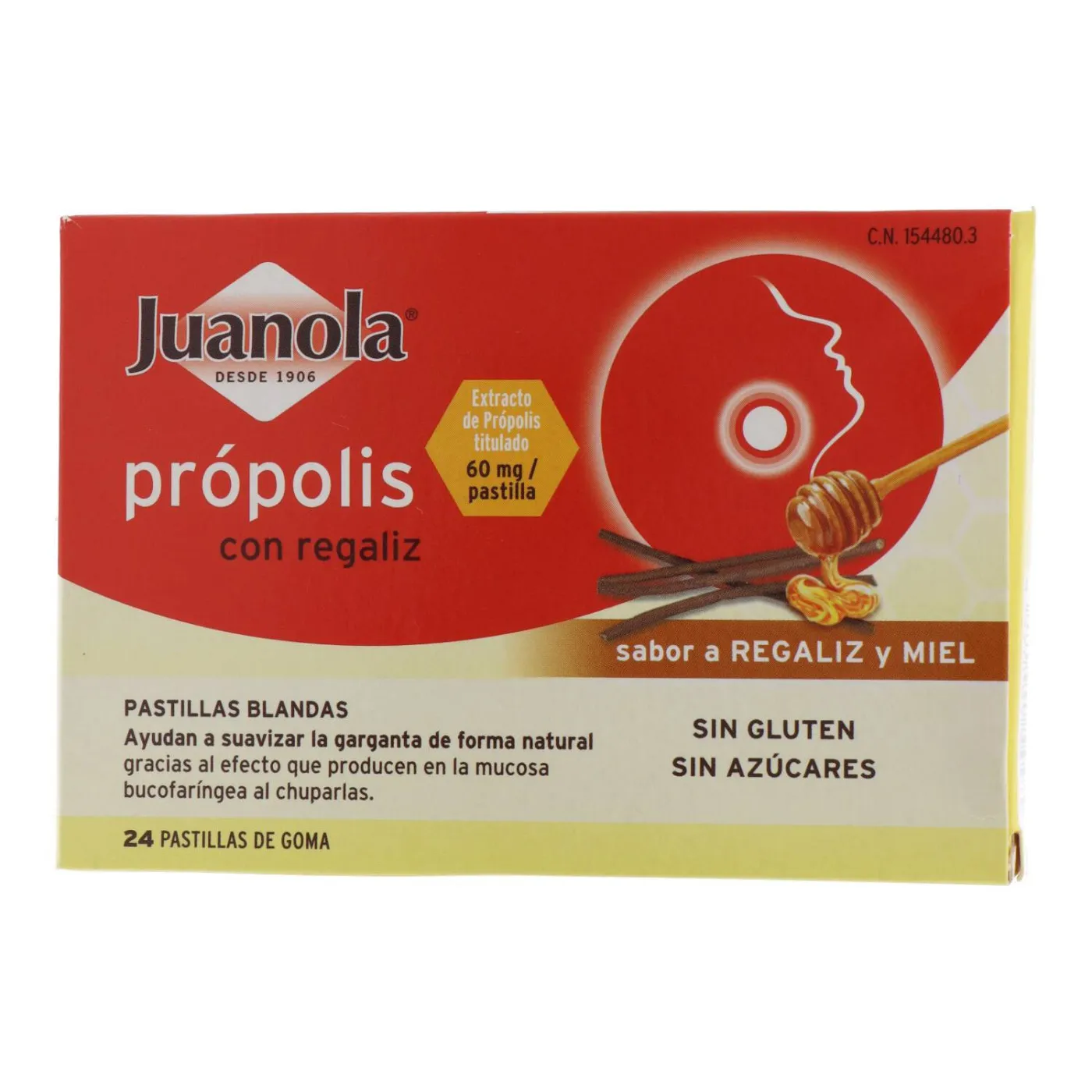 Juanola Propolis Pastillas Regaliz Y Miel 24 Pastillas