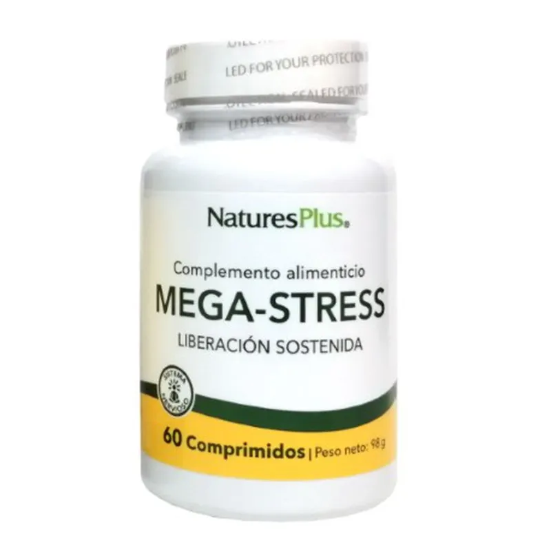 Natures Plus Mega-Stress 60 Comprimidos