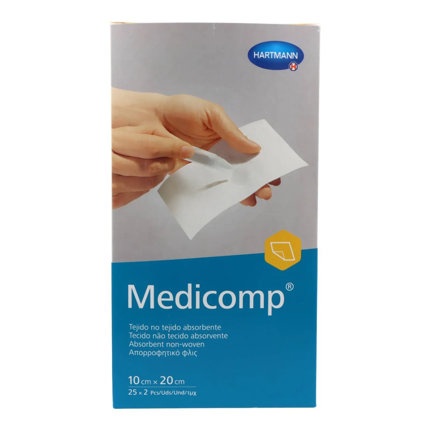 Medicomp Compresas De Tejido No Tejido Esteriles 50 Unidades 20 cm X 10 cm