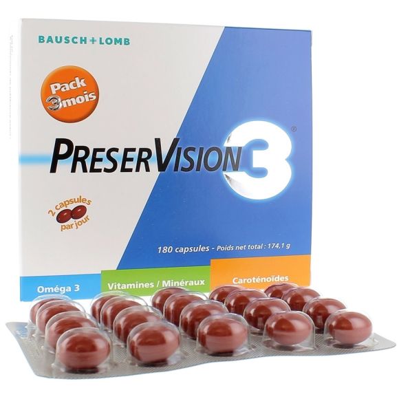 PRESERVISION 3 180 CAPSULAS