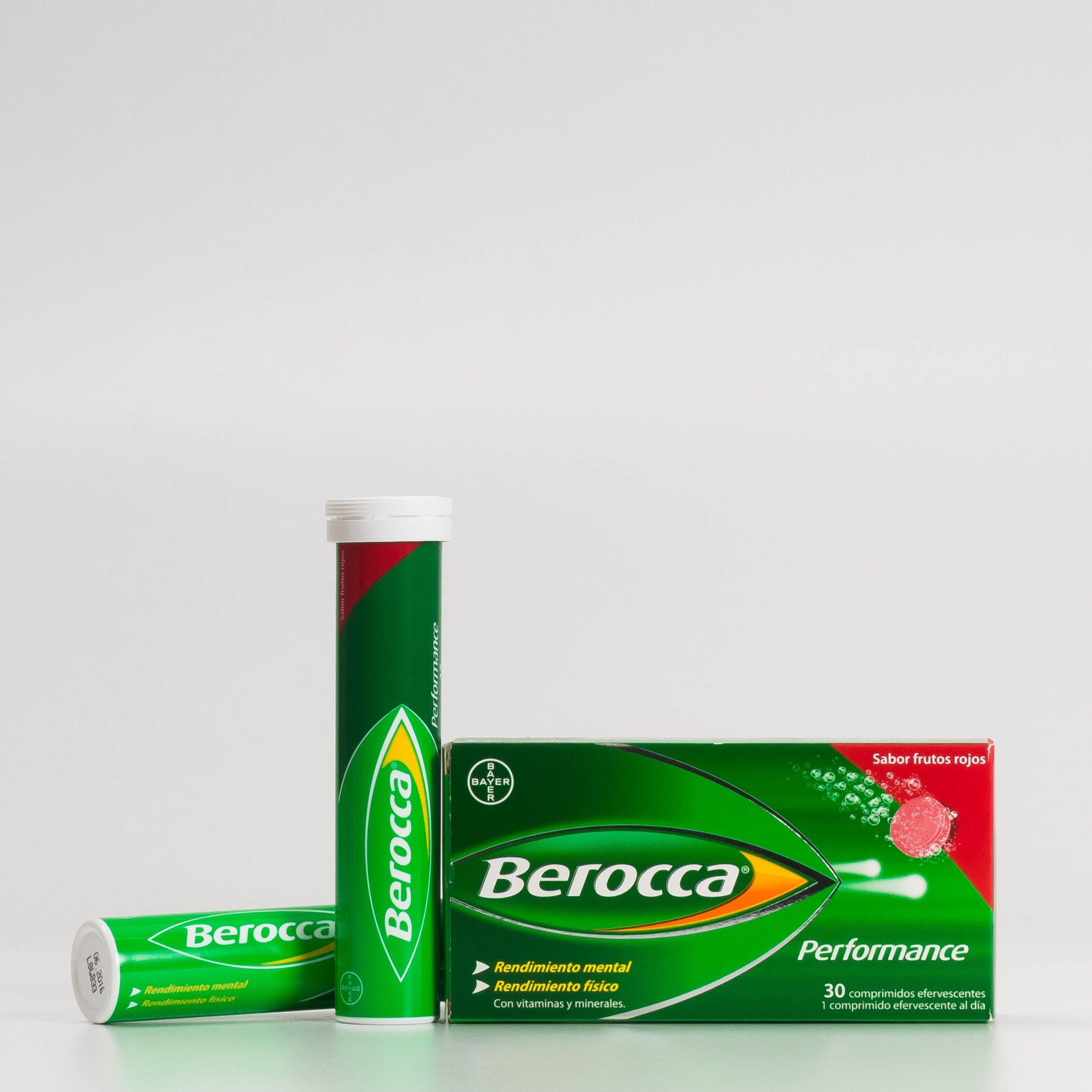 Berocca Performance Frutos Rojos 30 Comprimidos Efervescentes