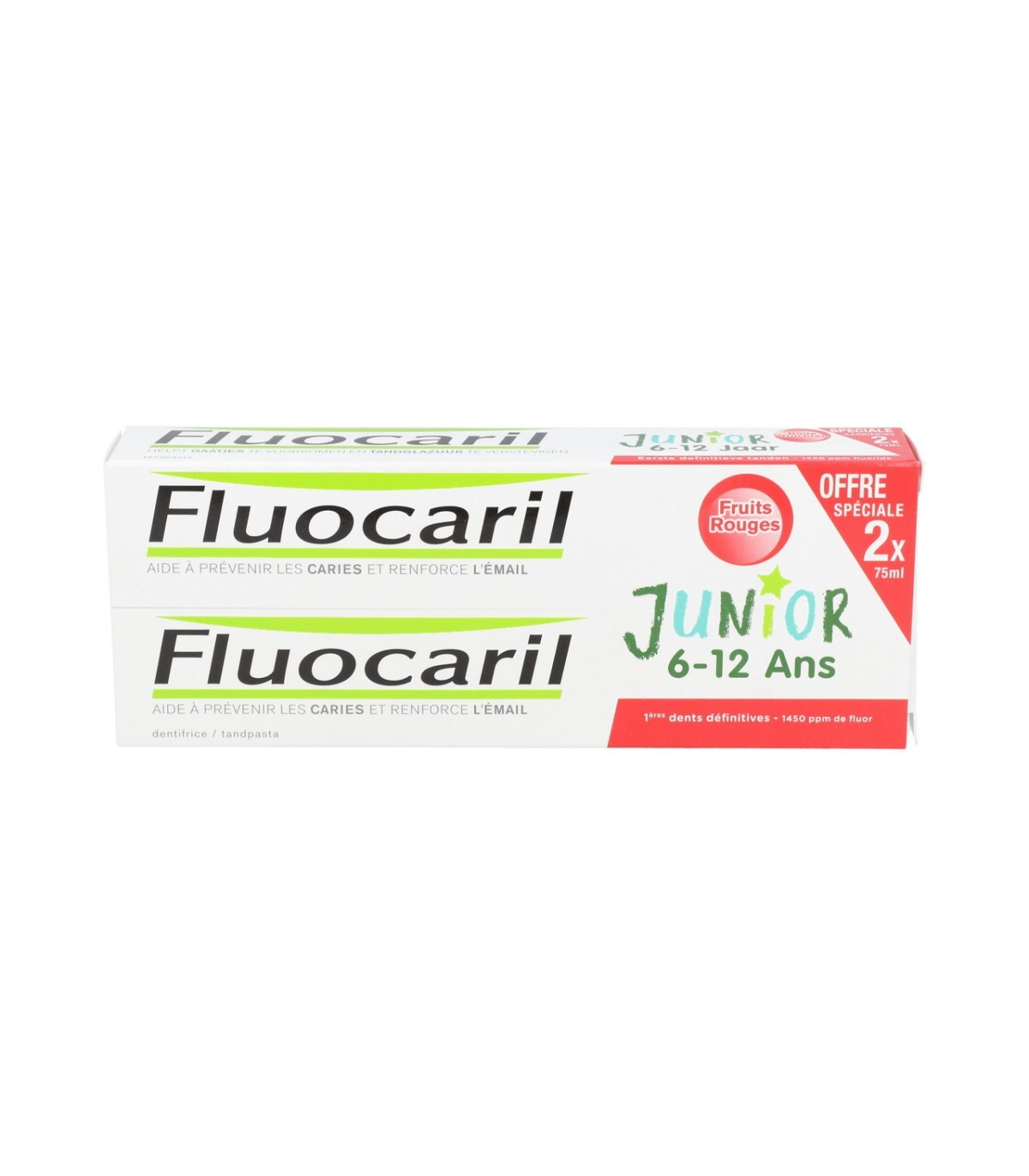 Fluocaril Junior 6-12 Años 1 Envase 75 ml Frutos Rojos