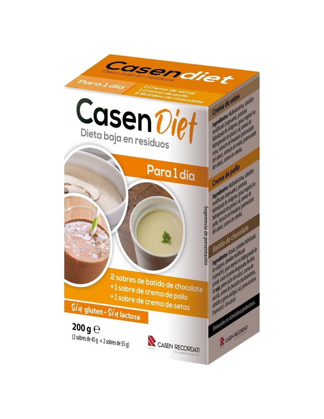 CASENDIET 2 SOBRES 45 G + 2 SOBRES 55 G