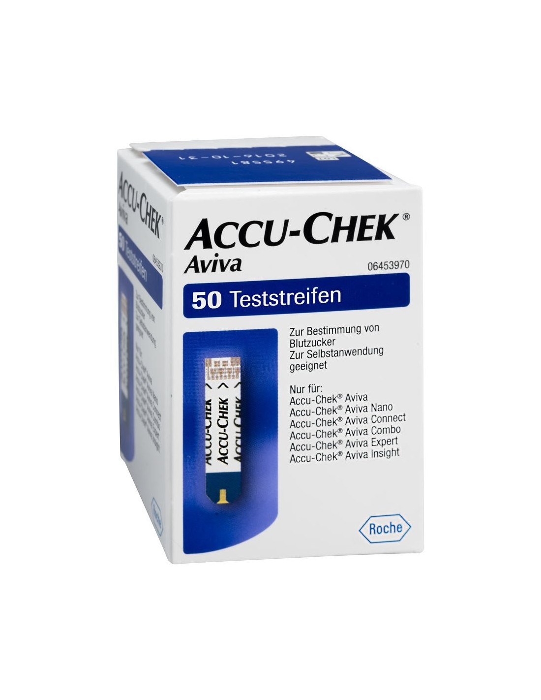 Tiras Reactivas Glucemia Accu-Chek Aviva 50 Unidades