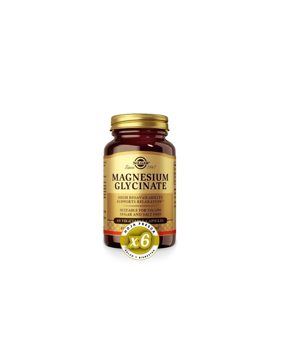 Solgar Magnesio Bisglicinato 60 Comprimidos