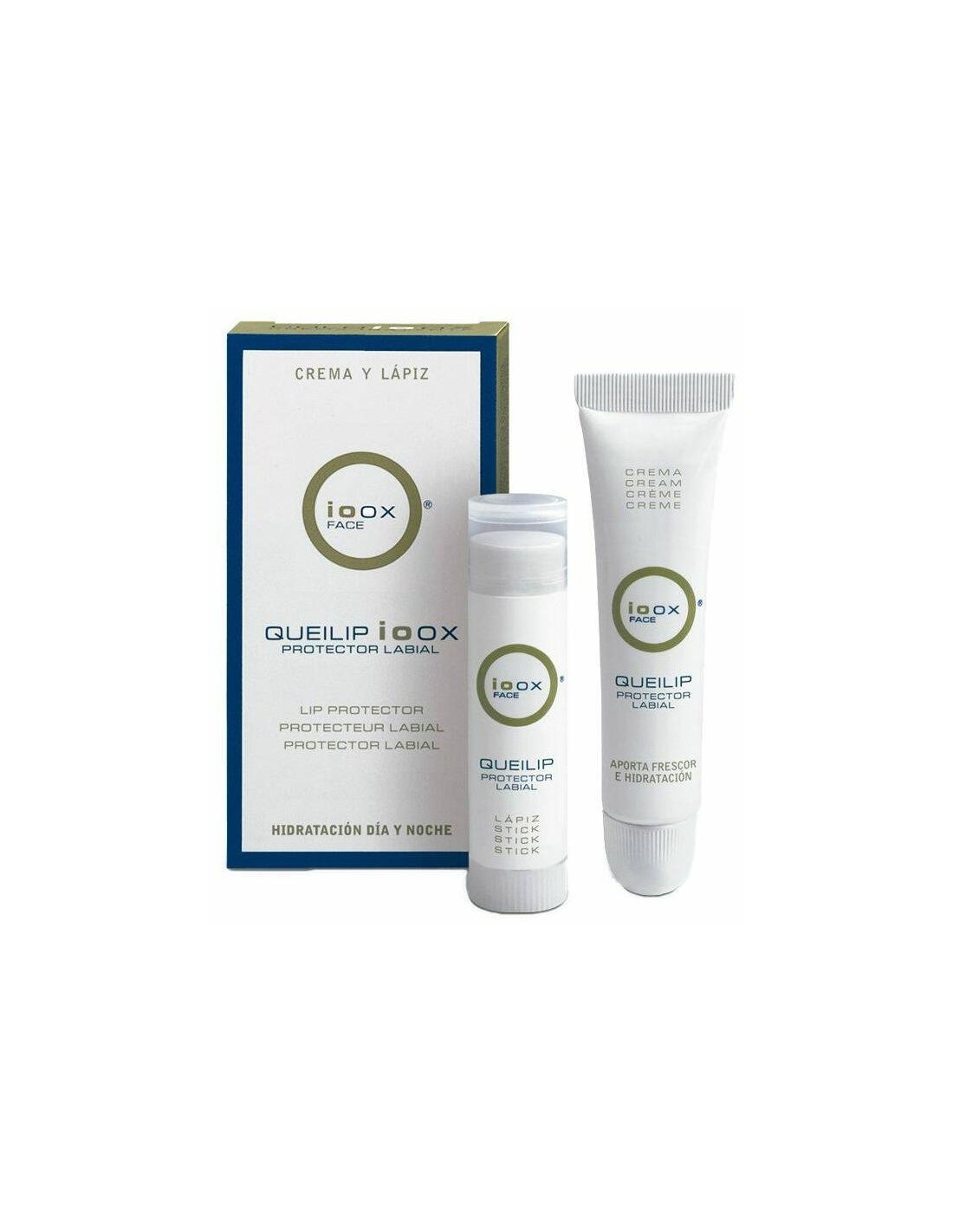Queilip Crema Y Lapiz Labial Ioox 1 Envase 15 ml Y 1 Envase 5 ml
