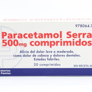 Paracetamol Serra 500 Mg 20 Comprimidos