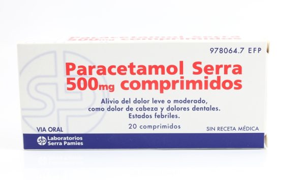 Paracetamol Serra 500 Mg 20 Comprimidos