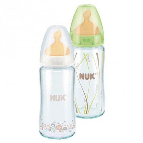 Nuk Biberón Cristal First Choice Latex T-1 0-6 M 240 Ml