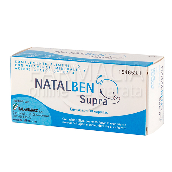 Natalben Supra 30 Capsulas - Farmaciatorrevieja
