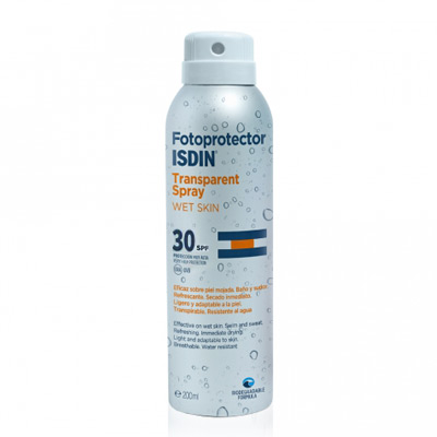 Isdin Fotoprotector SPF30 Spray Transparente Wet Skin 250 Ml
