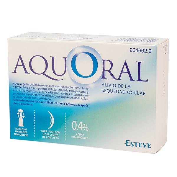 Aquoral Gotas Oftalmicas 0,5ml 20 Unidades