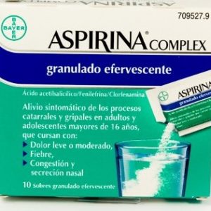 Aspirina Complex 500 Mg 10 Sobres