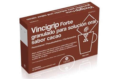Vincigrip Forte Sabor Cacao 10 Sobres