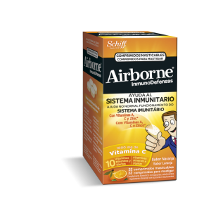 Airborne Inmunodefensas 32 Comprimidos Masticables Sabor Naranja