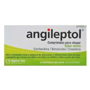 Angileptol Menta 30 Comprimidos