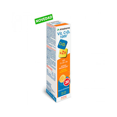 Arkopharma Vitamina C y D3 1000 20 Comprimidos Efervescentes