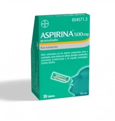 Aspirina 500 Mg 10 Sobres Granulado