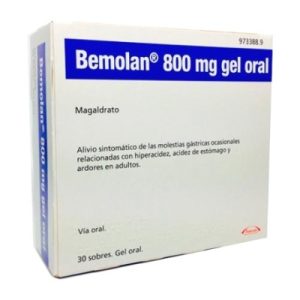 Bemolan 800 Mg Gel Oral 30 Sobres
