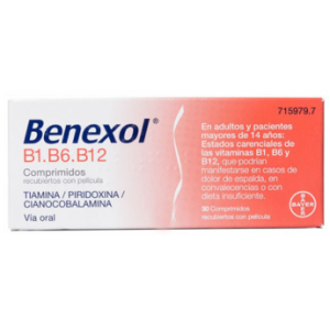 Benexol B1 B6 B12 30 Comprimidos