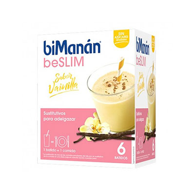 Bimanán BeSlim Sabor Vainilla 6 Batidos
