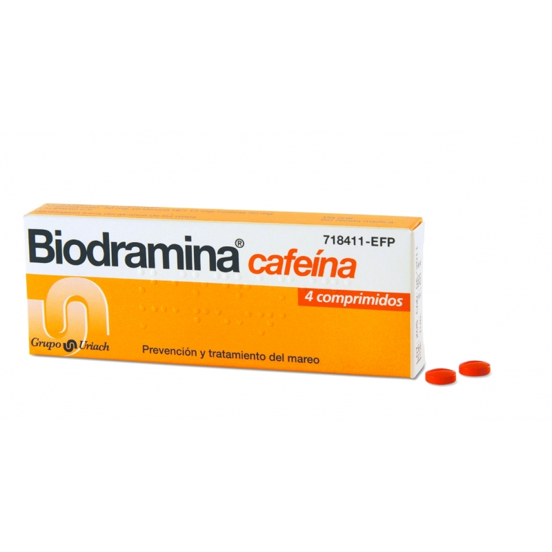 Biodramina Cafeína 4 Comprimidos
