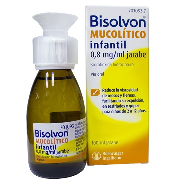 Bisolvon Mucolítico Infantil 0,8 Mg/ml Jarabe 100 Ml
