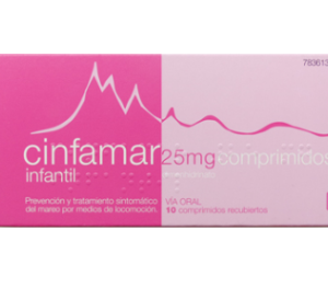 Cinfamar Infantil 25 Mg 10 Comprimidos Recubiertos