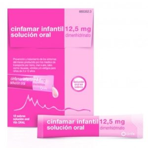 Cinfamar Infantil 12,5 Mg Solución Oral 12 Sobres