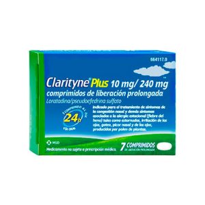 Clarityne Plus 10 Mg/ 240 Mg 7 Comprimidos de Liberación Prolongada