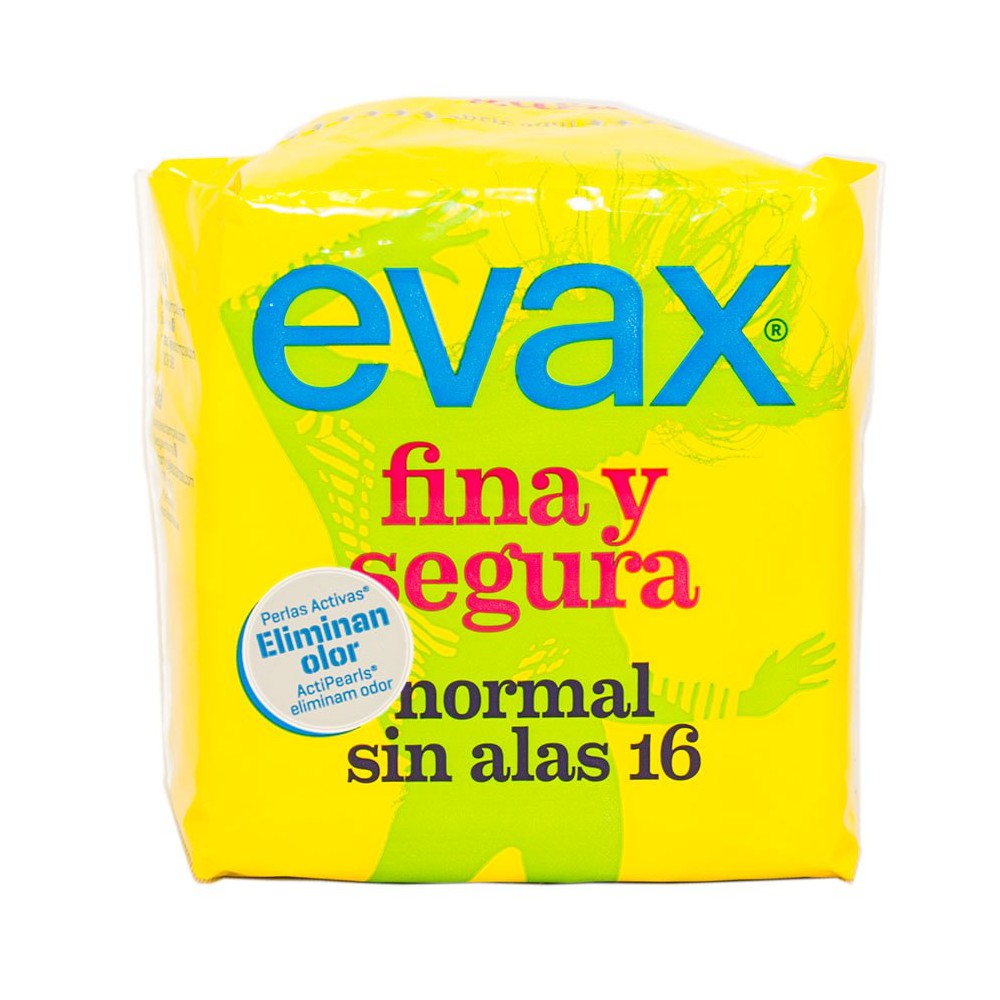 Evax Fina y Segura Normal Sin Alas 16 Compresas