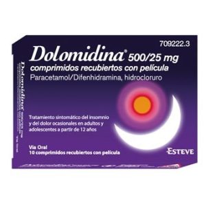Dolomidina 500/25 Mg 10 Comprimidos