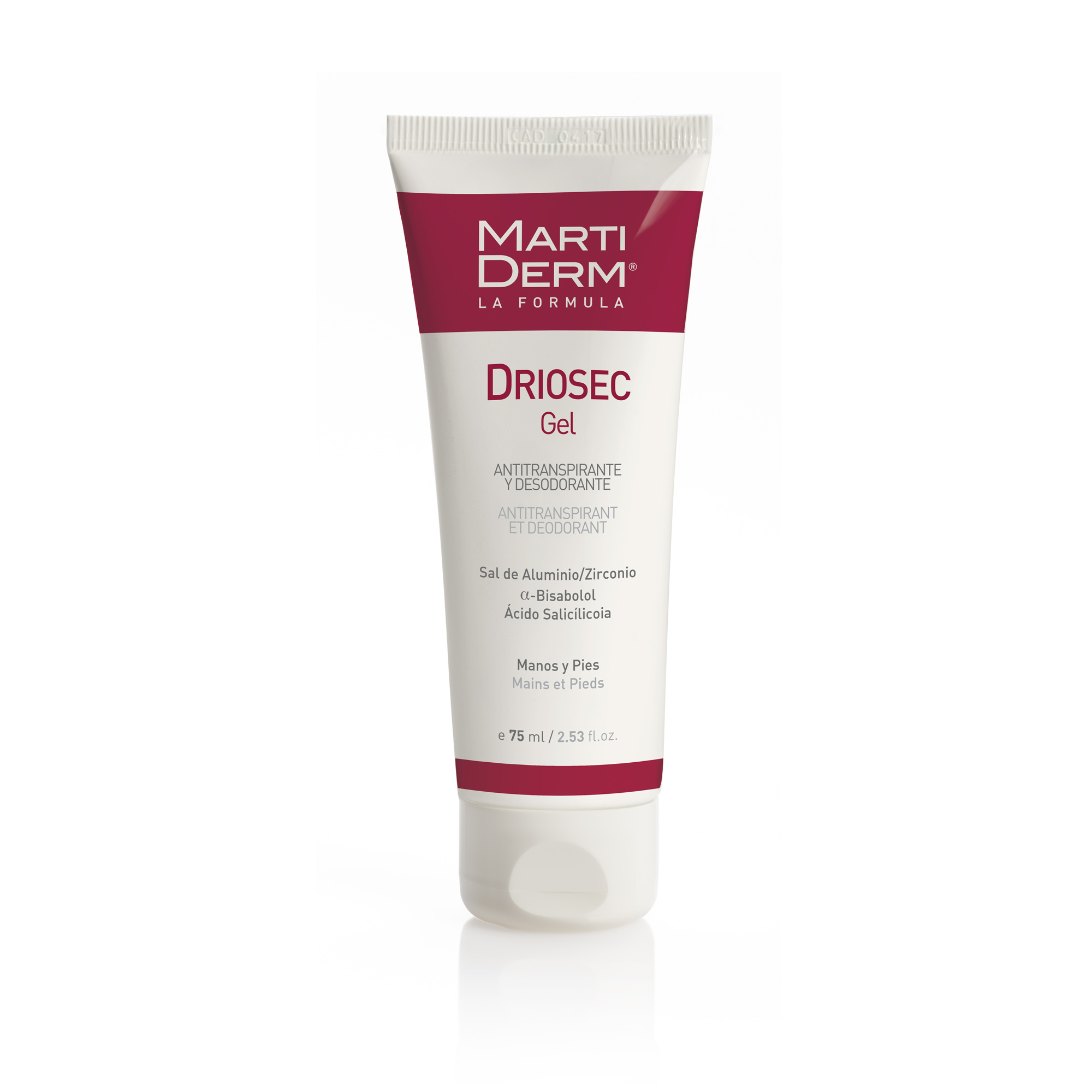 Martiderm Driosec Gel Desodorante Antitranspirante Manos y Pies 75 Ml 1 Martiderm Driosec Gel Desodorante Antitranspirante Manos y Pies 75 Ml