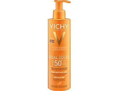 Vichy Ideal Soleil SPF50+ Leche Fluida Antiarena 200 Ml