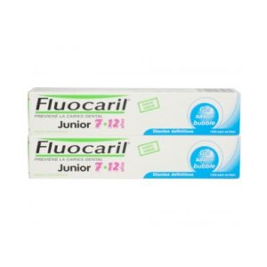 Fluocaril Gel Sabor Bubble Junior 6-12 Años Duplo 2x75 Ml