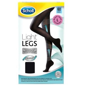 Dr Scholl Medias Light Legs 60 DEN Negro T-L Mejoran La Circulación