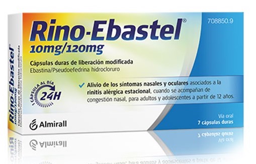 Rino Ebastel 10/120 Mg 7 Cápsulas