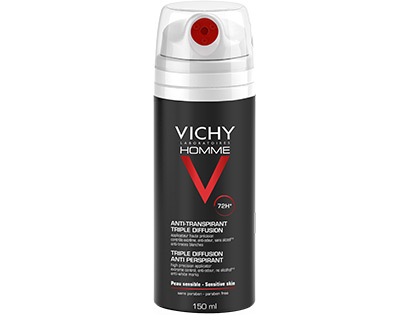 Vichy Homme Desodorante Anti-Transpirante Triple Difusión Spray 150 Ml 1 Vichy Homme Desodorante Anti-Transpirante Triple Difusión Spray 150 Ml