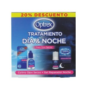 Optrex Tratamiento Colirio Ojos Secos 10 Ml + Gel Reparador Noche 10 Ml