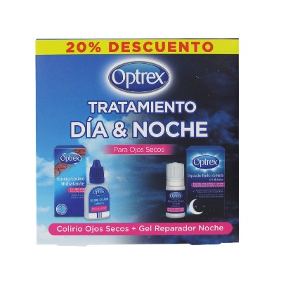 Optrex Tratamiento Colirio Ojos Secos 10 Ml + Gel Reparador Noche 10 Ml