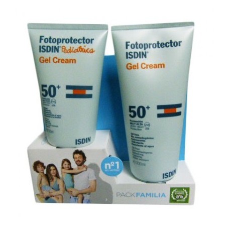 Isdin Fotoprotector Gel Cream SPF50+ 200 Ml + Gel Cream Pediatrics 150 Ml