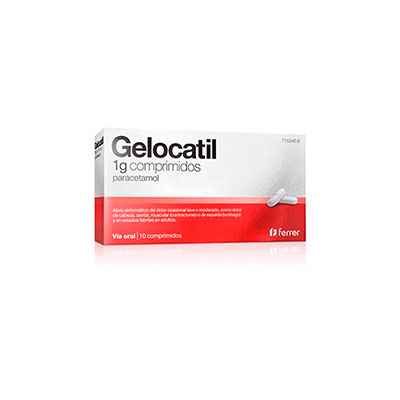 Gelocatil 1 Gr 10 Comprimidos