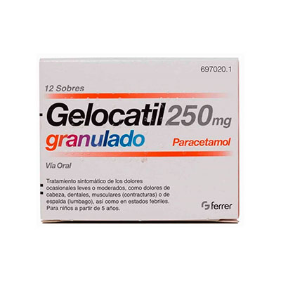 Gelocatil 250 Mg Granulado 12 Sobres