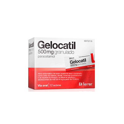 Gelocatil 500 Mg Granulado 12 Sobres
