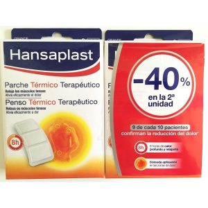 Hansaplast Parche Térmico Terapeútico Grande 22x10 Cm 4 Parches