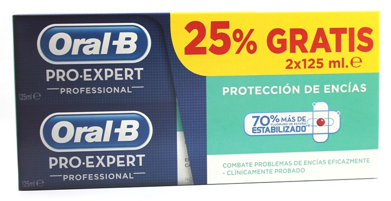 Oral-B Pro Expert Profesional Proteccion De Encias 2X125Ml